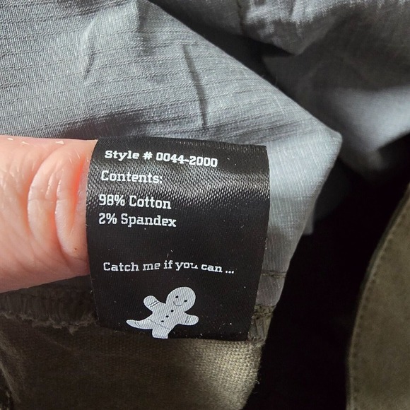 Flylow Mens Canvas Pants Size Large Green Chino Hiking Outdoor Adventurewear - Picture 8 of 14